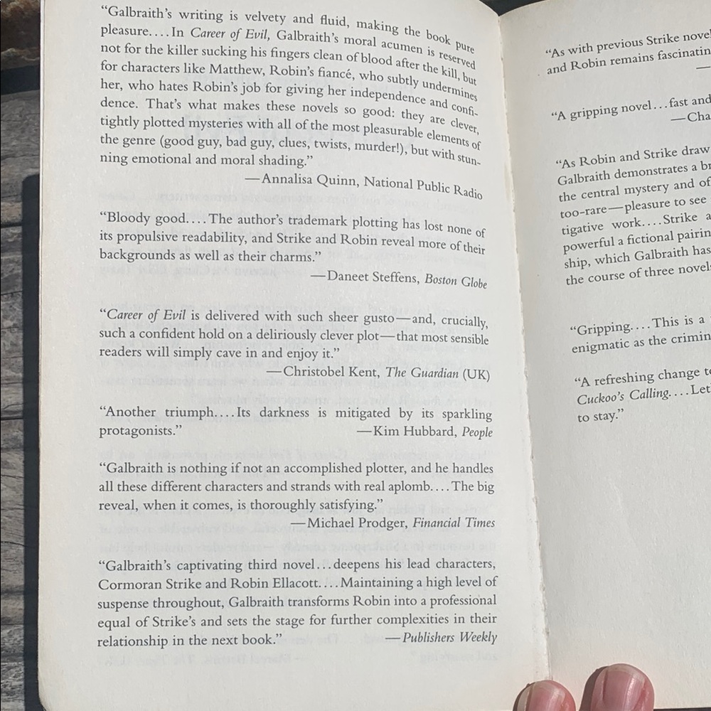 Career of Evil by Robert Galbraith (AKA JK Rowling) Paperback Book- Thriller! - Picture 8 of 8